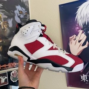 Retro 6 Carmine Size 12 OG ALL BOX AND LACELOCKS